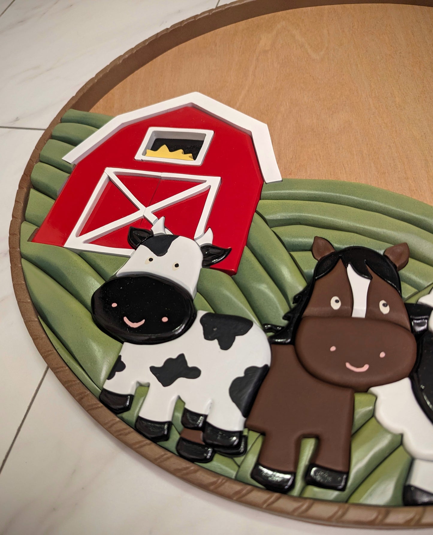 Hand made 3D Farm babies sign
