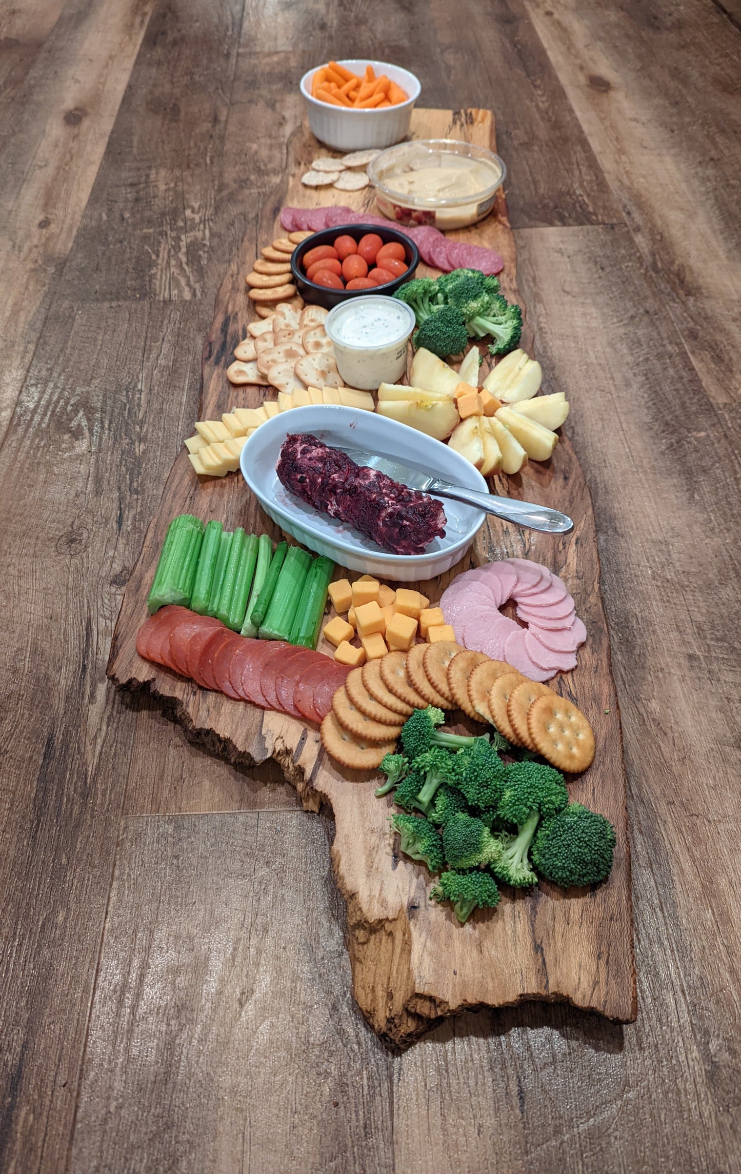 Spalted Sycamore Large Charcuterie Board Bathtub Tray