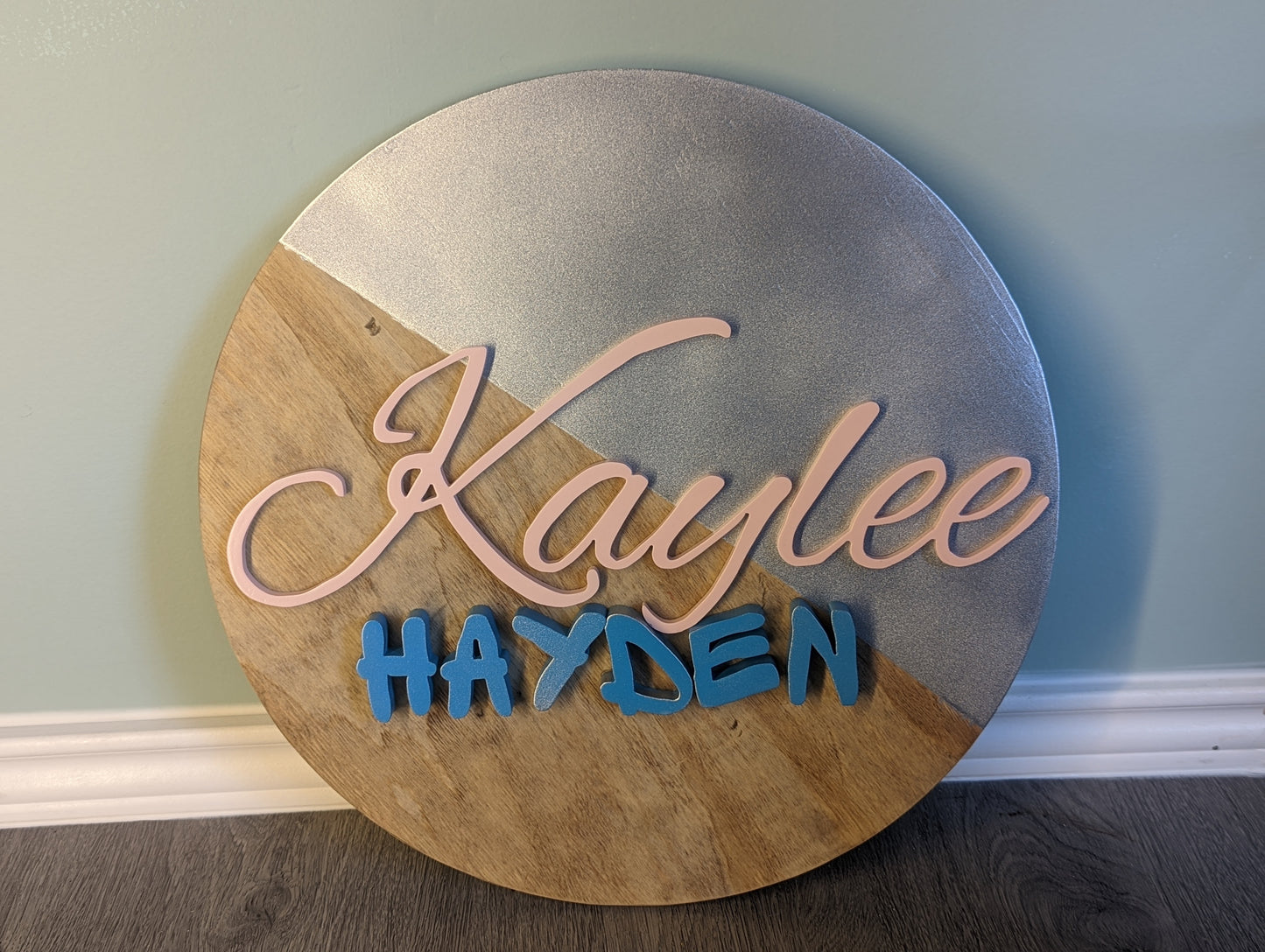 Half dip circle name sign
