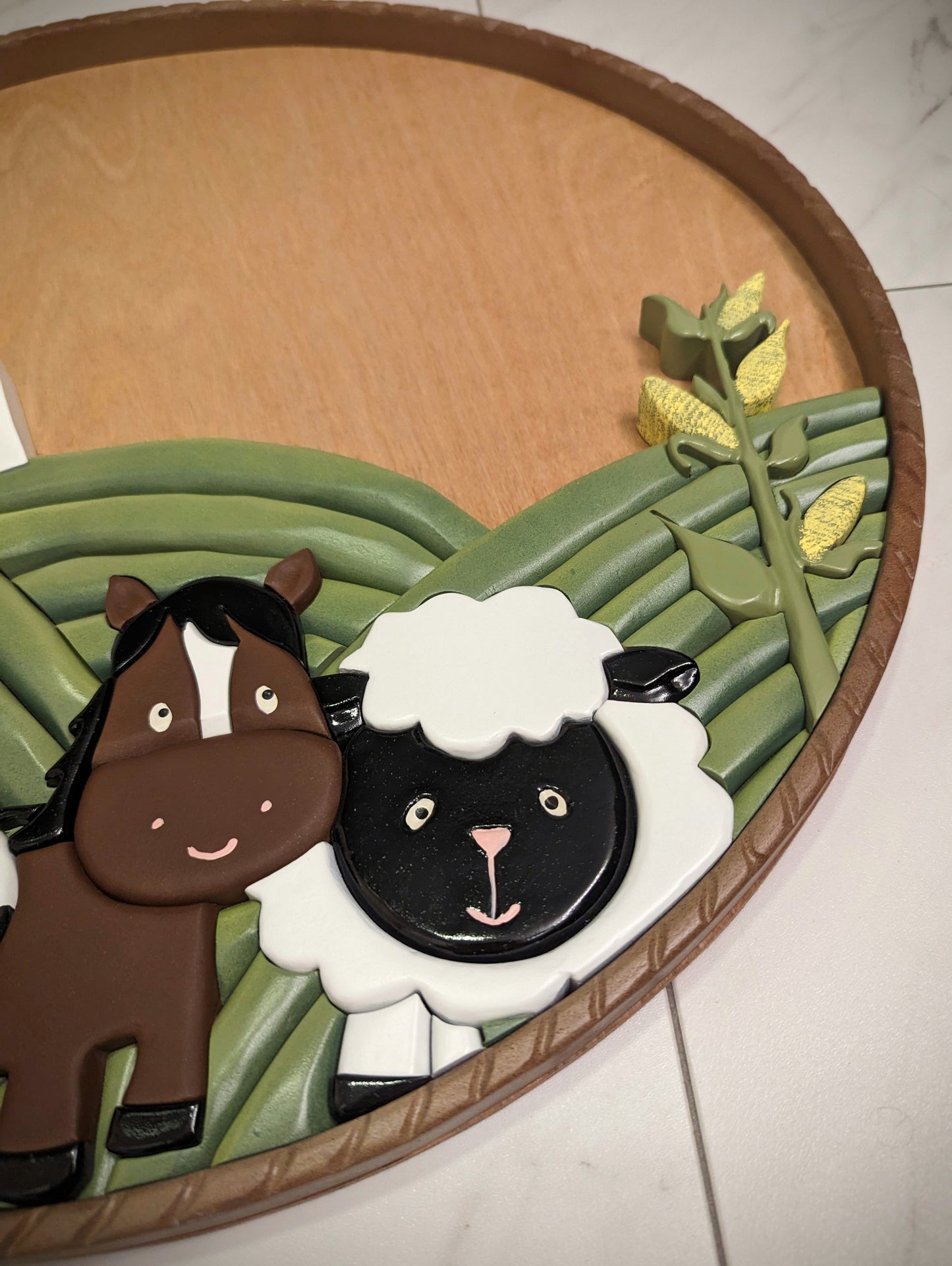 Hand made 3D Farm babies sign