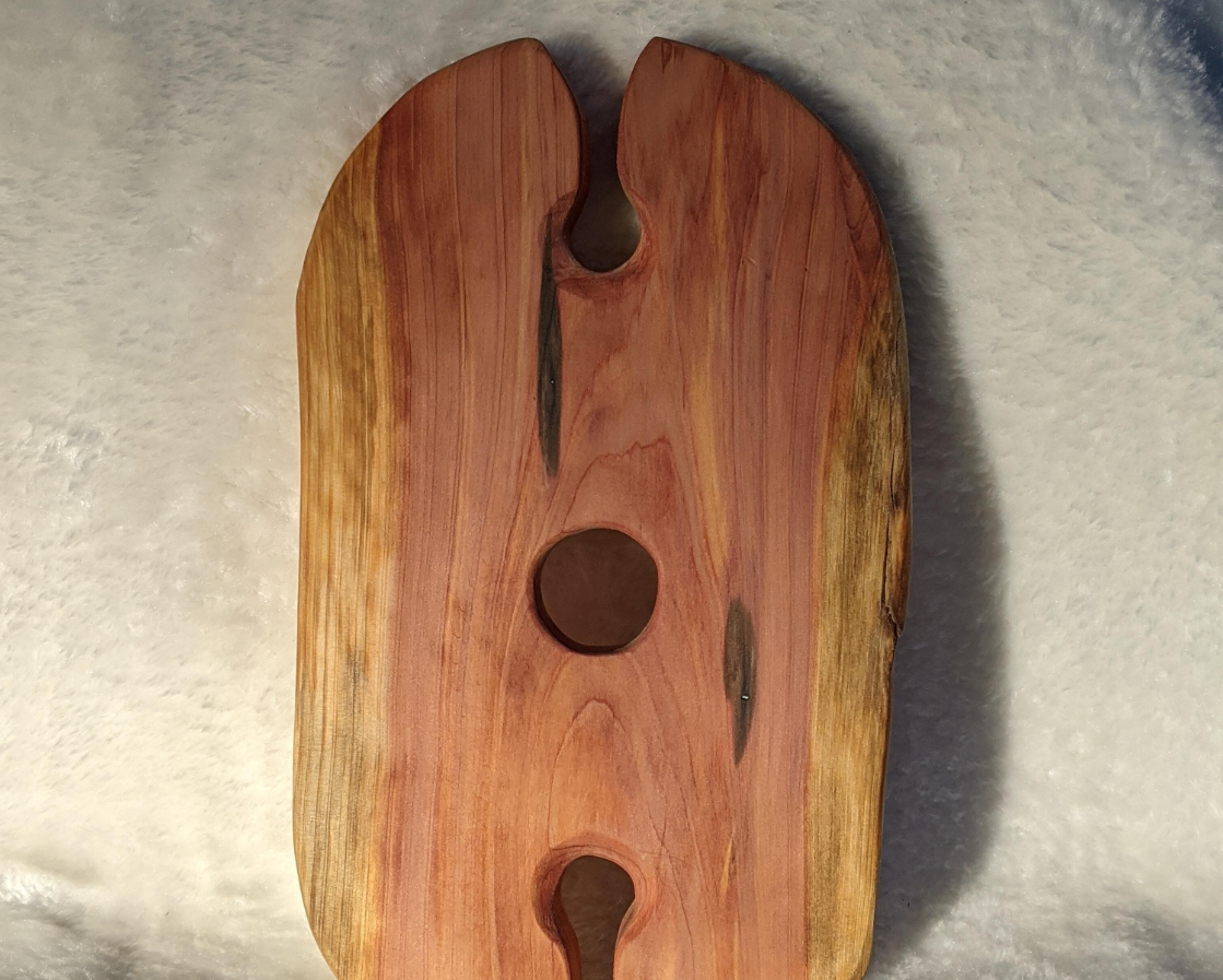 Cedar Wine Butler - 2 glass wine bottle holder