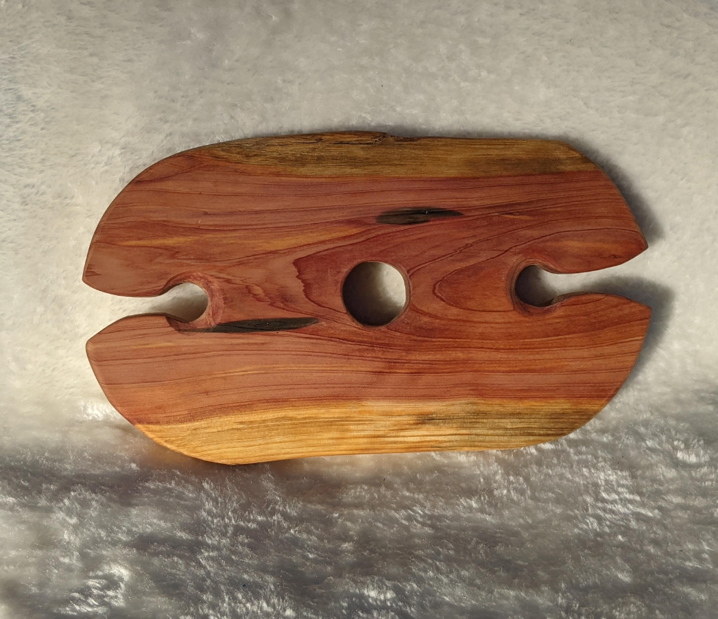 Cedar Wine Butler - 2 glass wine bottle holder